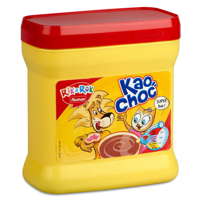 AUCHAN Rik & Rok Kao Choc Chocolat en poudre