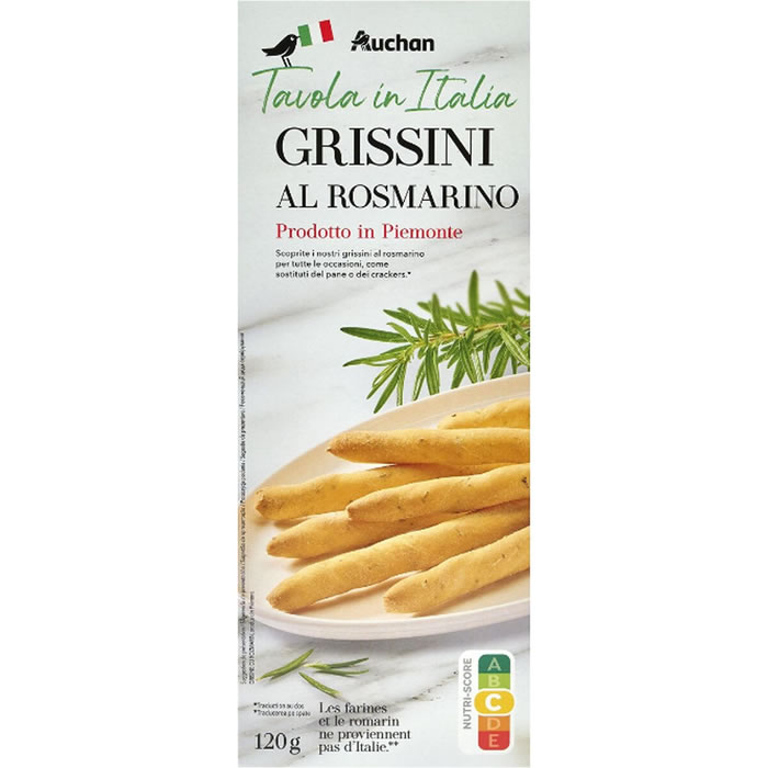 AUCHAN Tavola in Italia Gressins au romarin