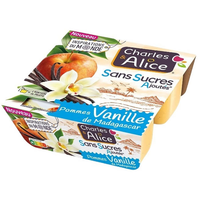 CHARLES&ALICE Dessert pomme vanille sans sucres ajoutés
