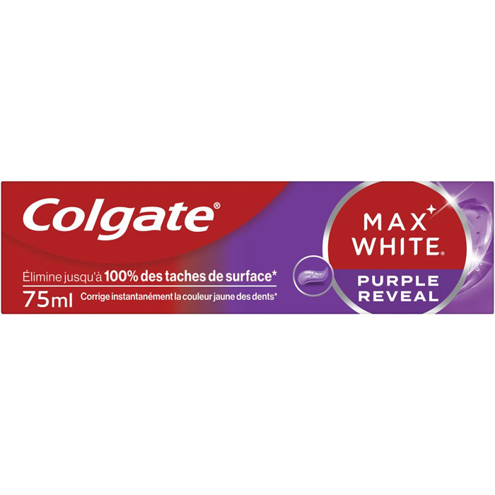 COLGATE Max White Purple Reveal Dentifrice blancheur à la menthe