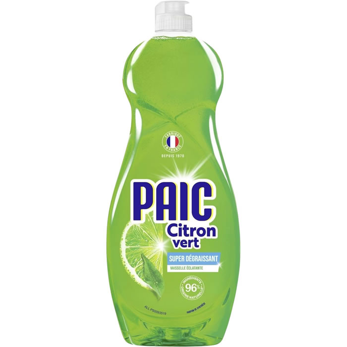 PAIC Liquide vaisselle super dégraissant au citron vert