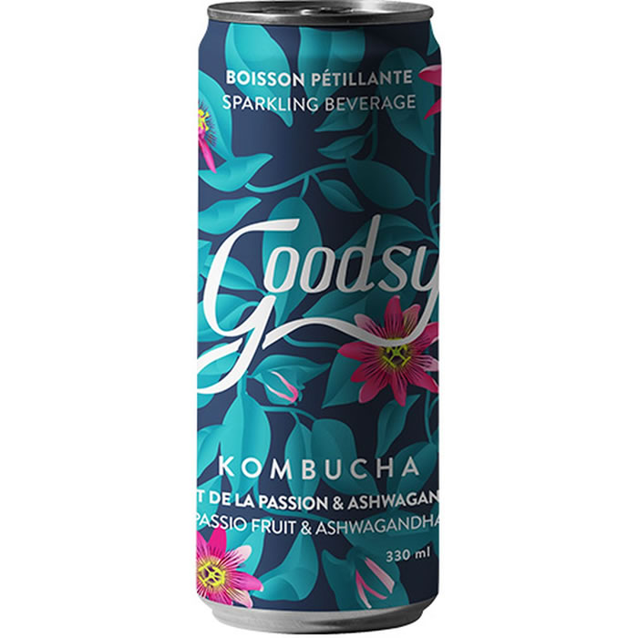 GOODSY Kombucha passion et ashwagandha