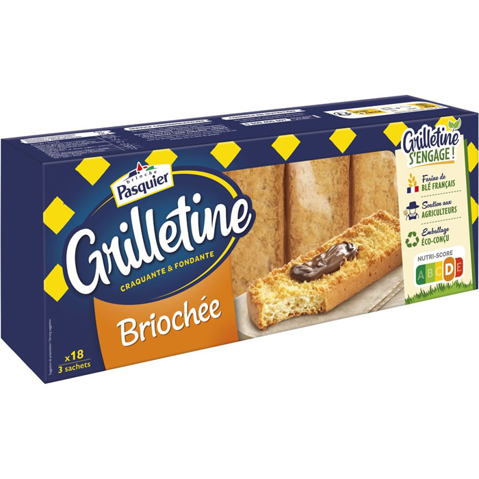 PASQUIER Grilletine Biscottes briochées