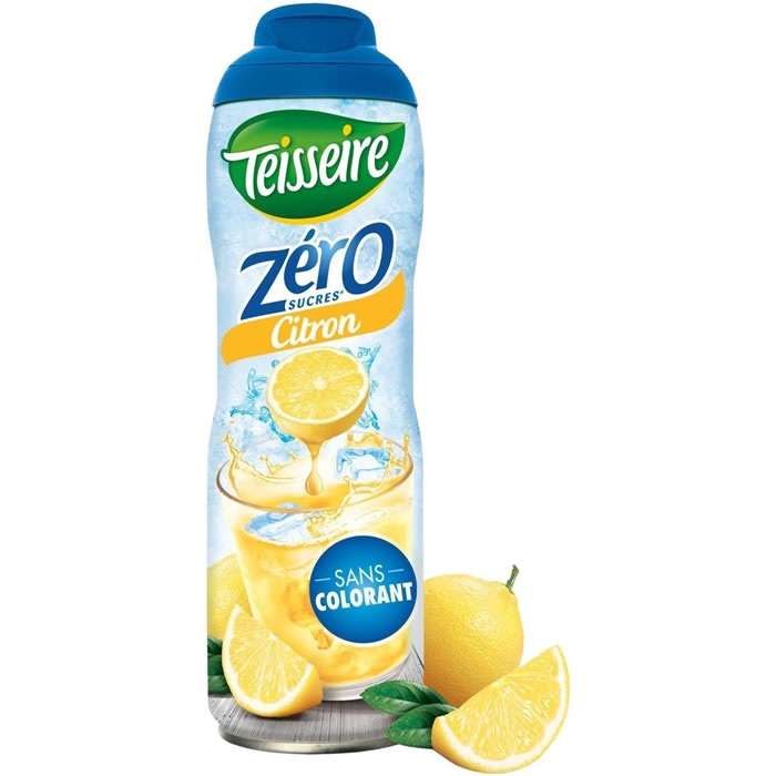 TEISSEIRE Zéro Sirop de citron sans sucres