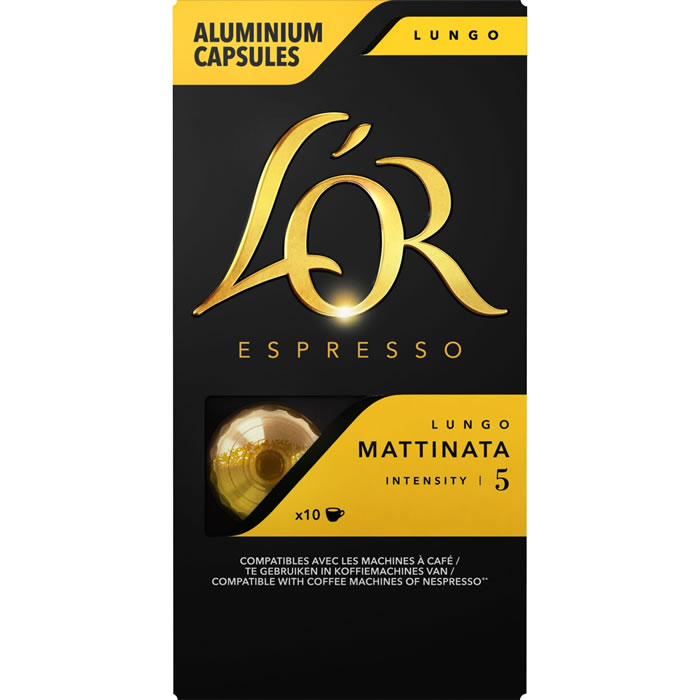 L'OR Espresso Capsules de café allongé Mattinata N°5