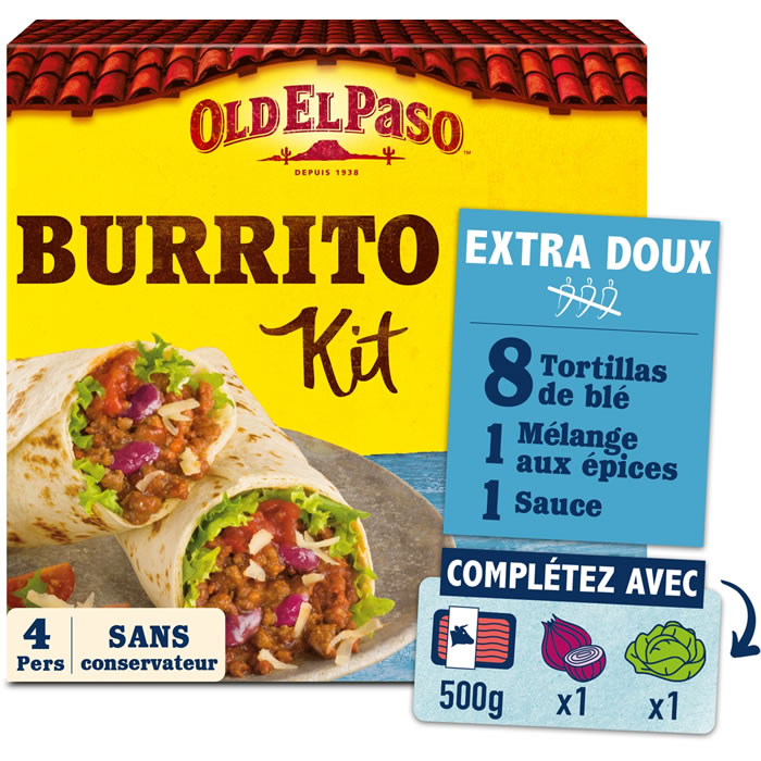 OLD EL PASO Kit pour burritos extra doux