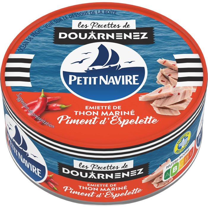 PETIT NAVIRE Emietté de thon mariné au piment d'Espelette