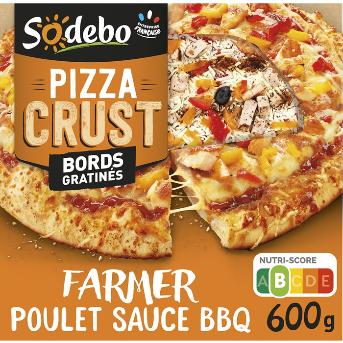 SODEBO Crust Pizza farmer au poulet sauce barbecue