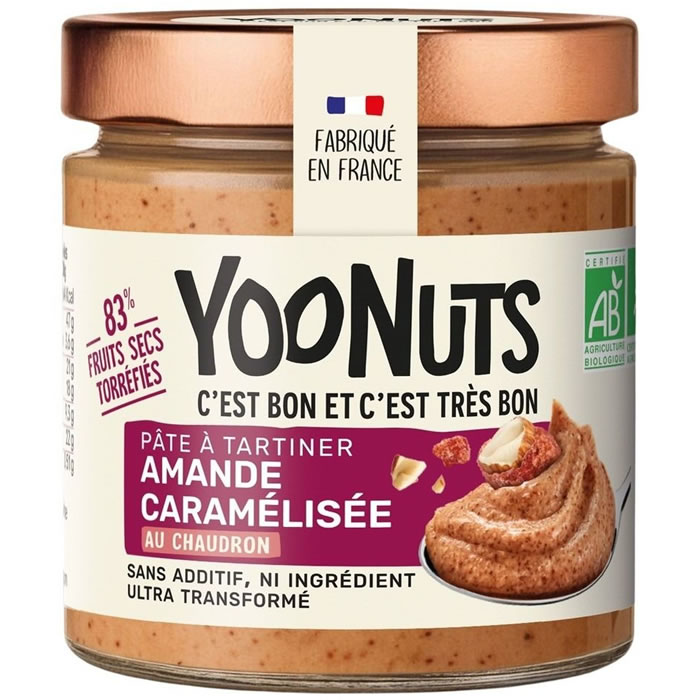 YOONUTS Pâte à tartiner aux amandes caramélisées bio
