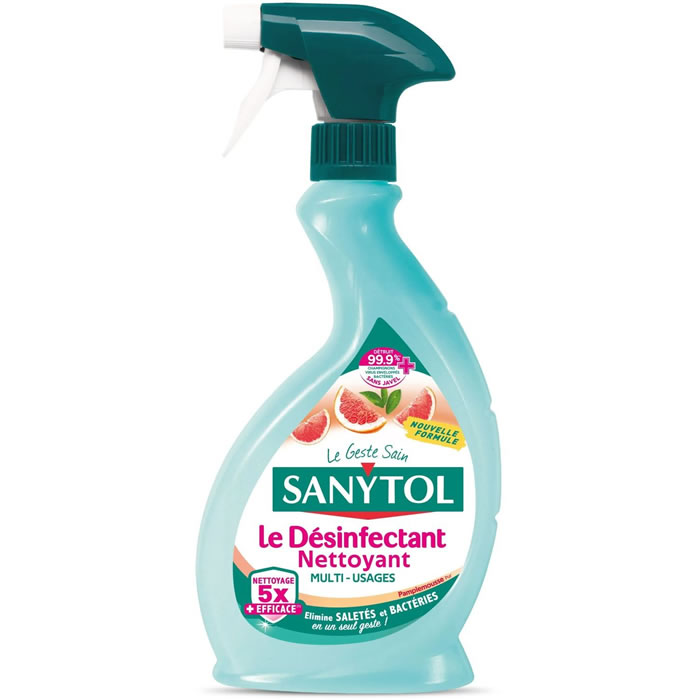 SANYTOL Nettoyant spray désinfectant multi-usages pamplemousse