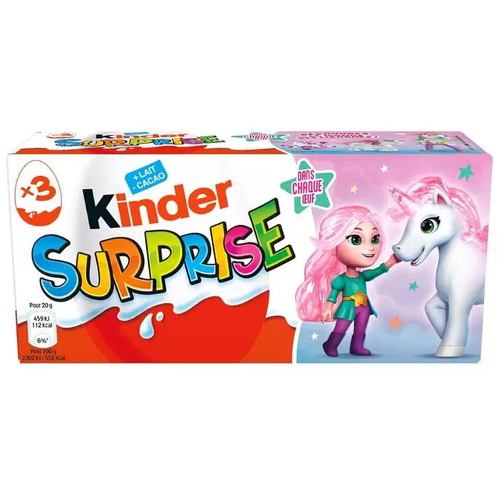 KINDER Surprise Oeufs en chocolat au lait