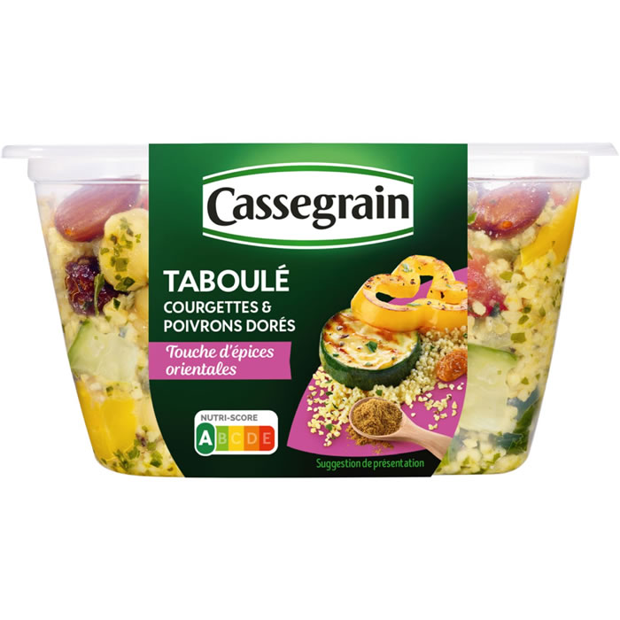 CASSEGRAIN Taboulé au pois chiches, courgettes et poivrons