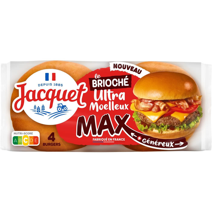 JACQUET Pains hamburgers briochés