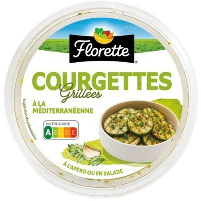 FLORETTE Courgettes grillées à la méditerranéenne