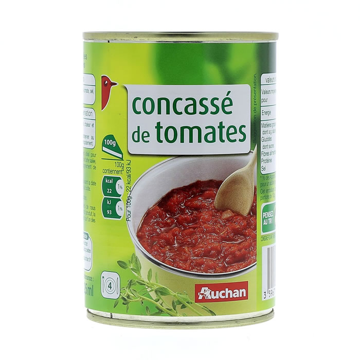 AUCHAN Concassé de tomates