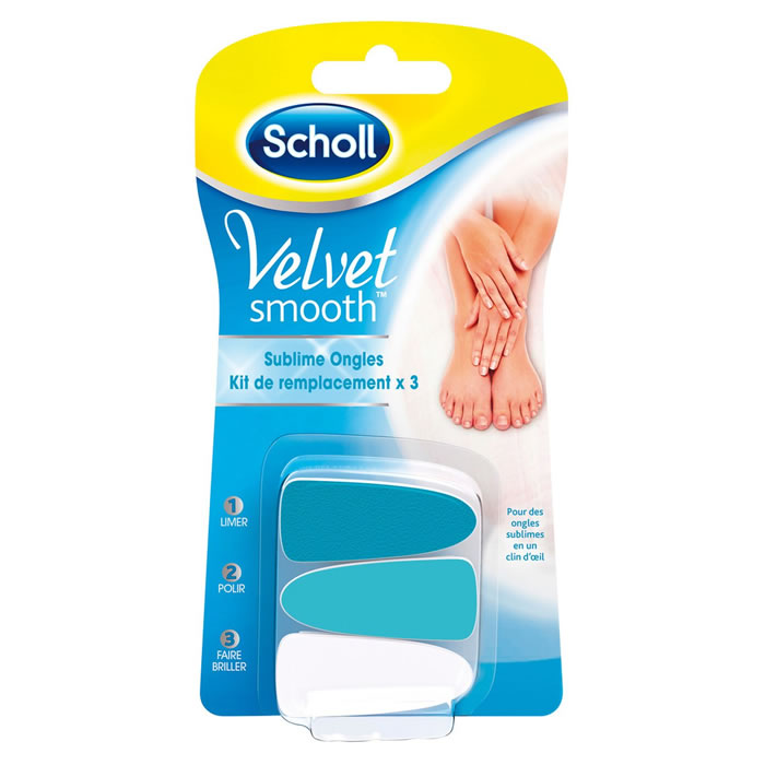 SCHOLL Velvet Smooth Kit de remplacement Sublime Ongles