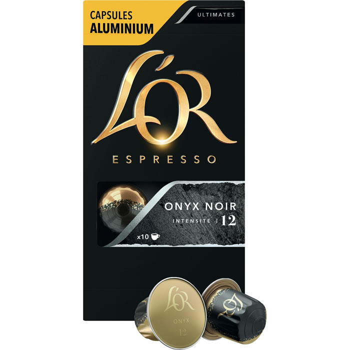 L'OR Espresso Capsules de café onyx noir N°12