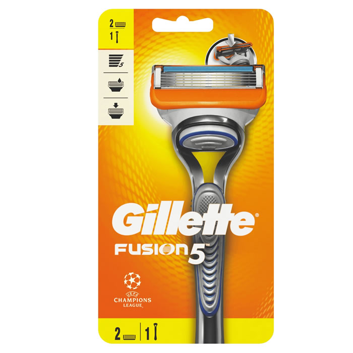 GILLETTE Fusion 5 Rasoir avec recharge 5 lames