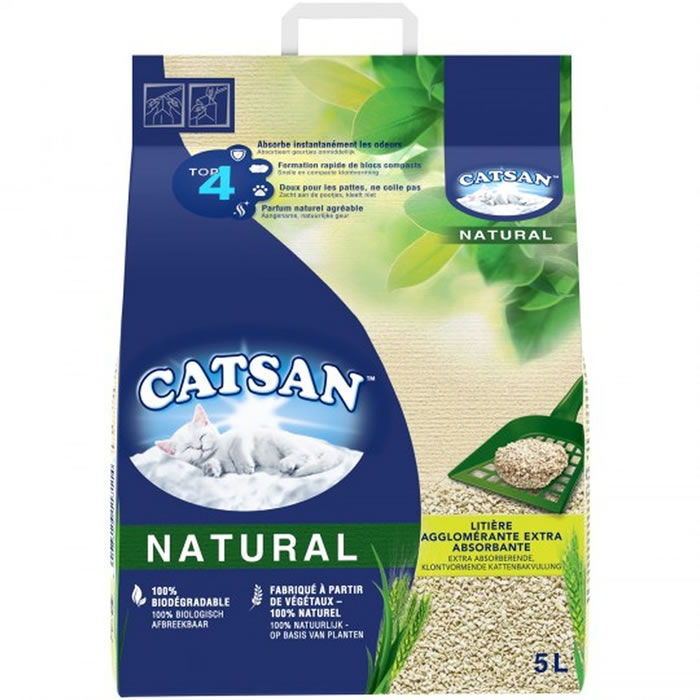CATSAN Natural Litière agglomérante extra absorbante