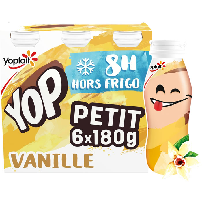 YOPLAIT P'tit Yop Yaourts à boire à la vanille