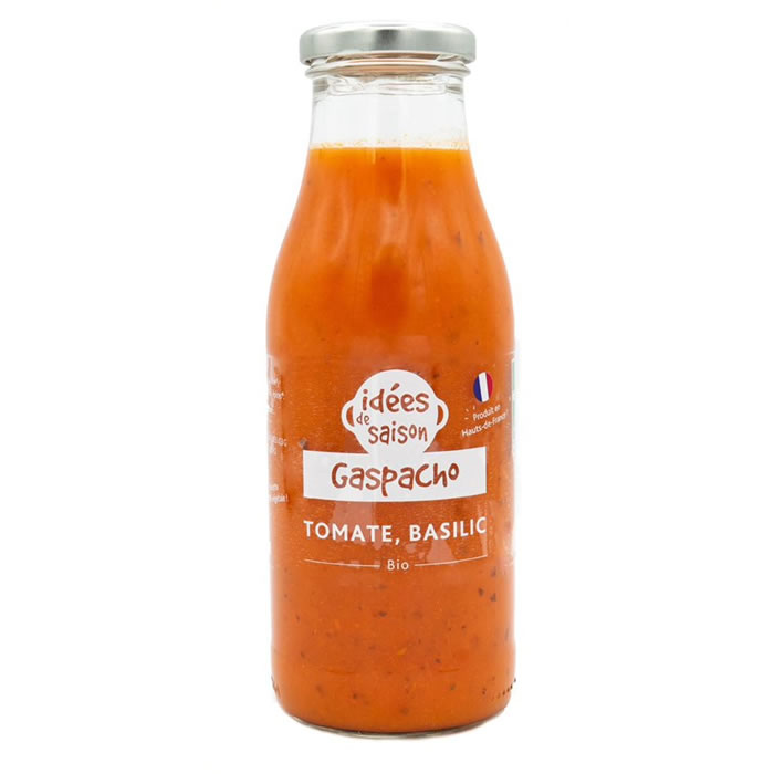 IDEES DE SAISON Gazpacho de tomate et basilic bio