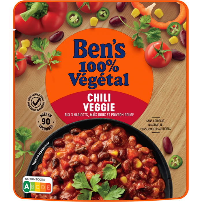 BEN'S Chili végétal micro-ondes