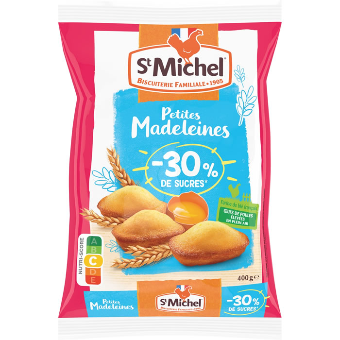 Petites madeleines aux oeufs BIO, St Michel (400 g)