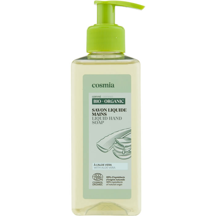 COSMIA Gel lavant mains liquide à l'aloe vera bio
