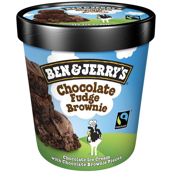 BEN & JERRY'S Chocolate Fudge Brownie Crème glacée au chocolat