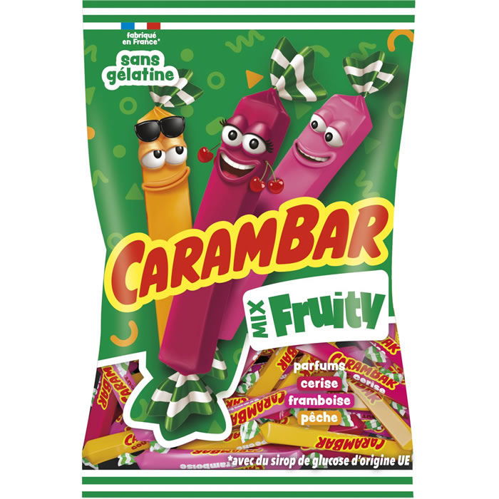 CARAMBAR Mix Fruity Bonbons tendres aromatisés aux fruits
