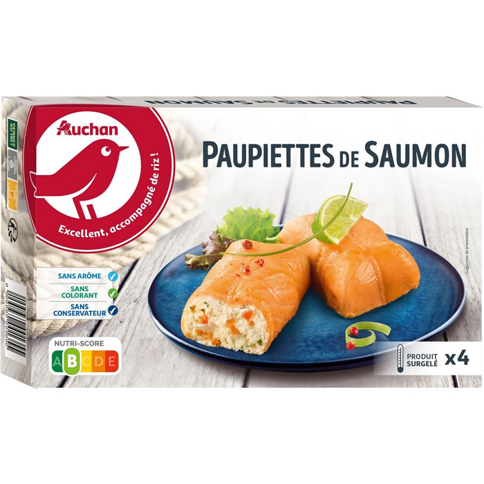 AUCHAN Paupiettes de saumon farcies aux noix de Saint-Jacques
