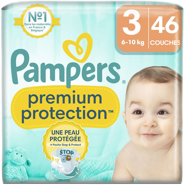 PAMPERS : Premium Protection - Couches taille 3 (6-10 kg