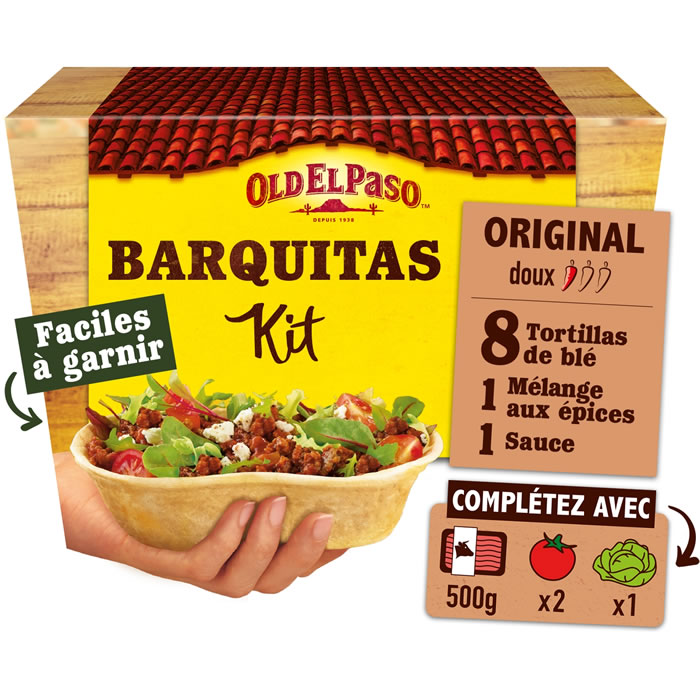 OLD EL PASO Kit pour barquitas original paprika et oignons doux