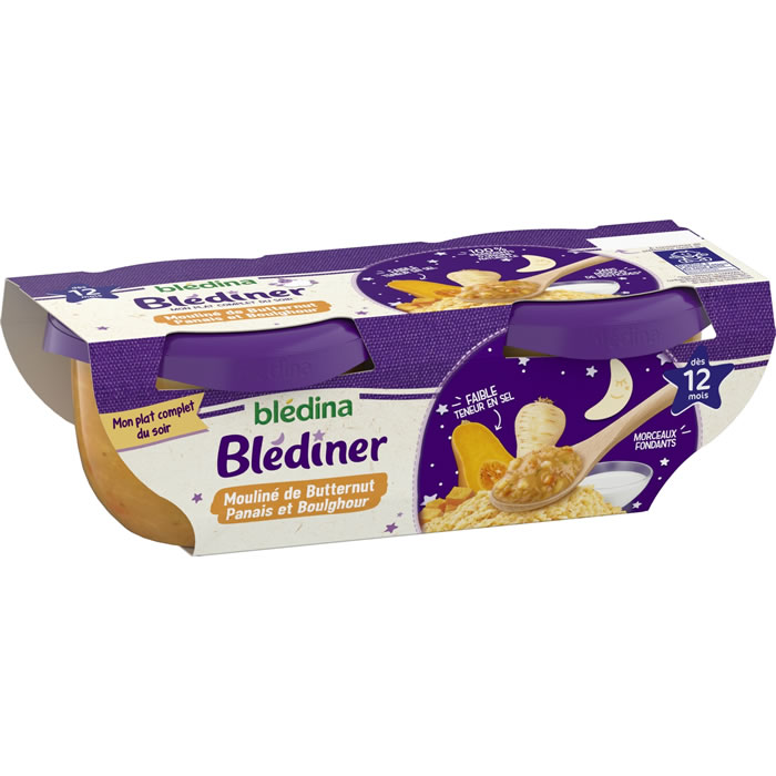 BLEDINA Blédîner Mouliné de butternut, panais et boulghour dès 12 mois