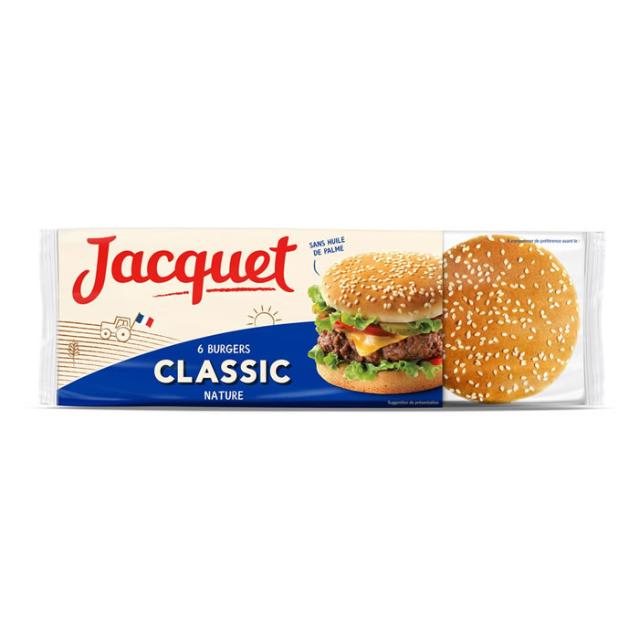 JACQUET Classic Pains hamburgers nature
