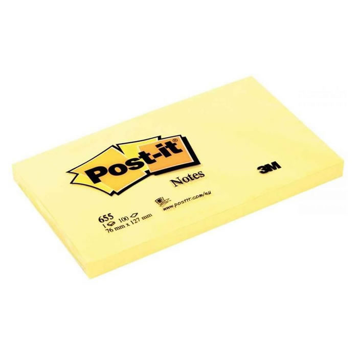 POST-IT Bloc de notes repositionnables 76 x 127mm