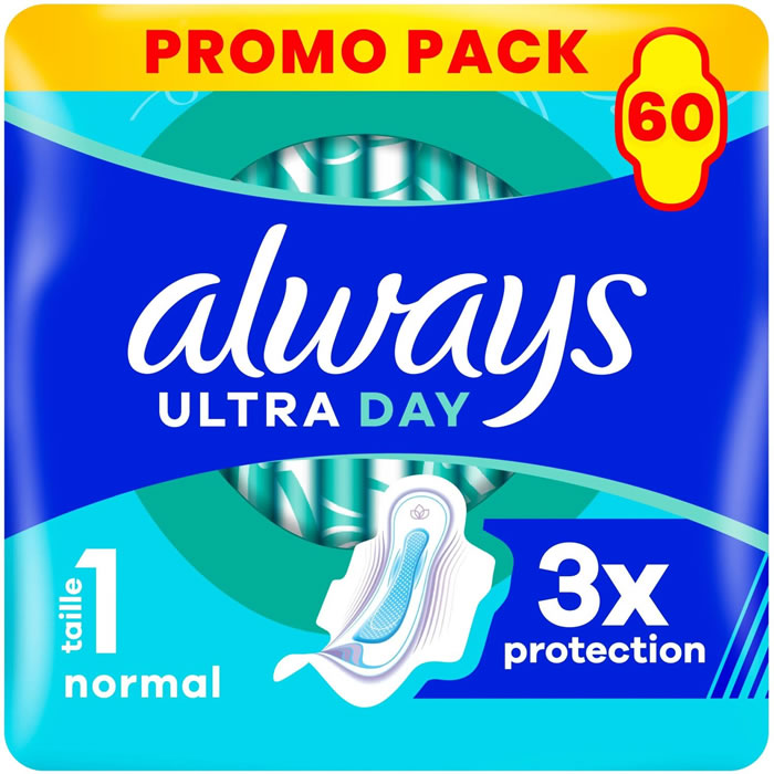 ALWAYS Ultra Day Serviettes hygiéniques avec ailettes normal