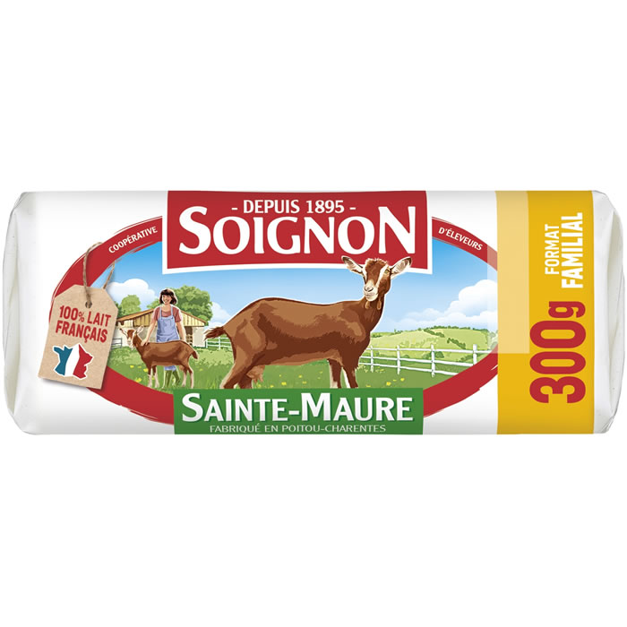 SOIGNON Sainte Maure Bûche de fromage de chèvre Sainte-Maure de Touraine