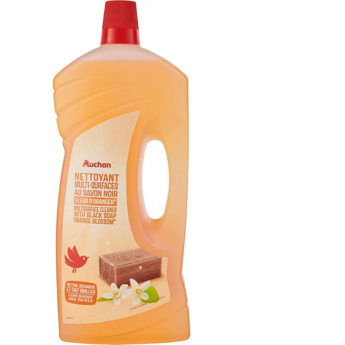 AUCHAN Nettoyant multi-surfaces au savon noir et fleur d'oranger