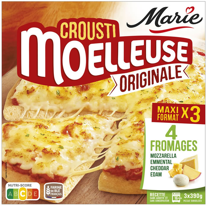 MARIE CroustiMoelleuse Originale 3 pizzas 4 fromages