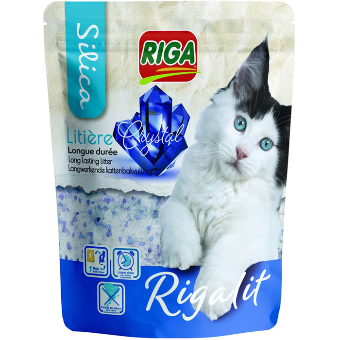 RIGA Silica Litière minérale pour chats longue durée
