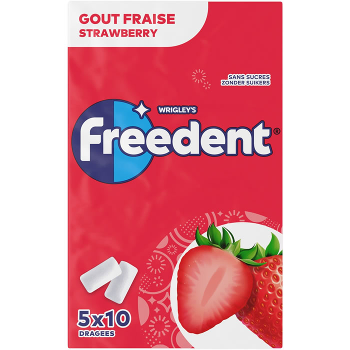 FREEDENT Chewing-gum à la fraise