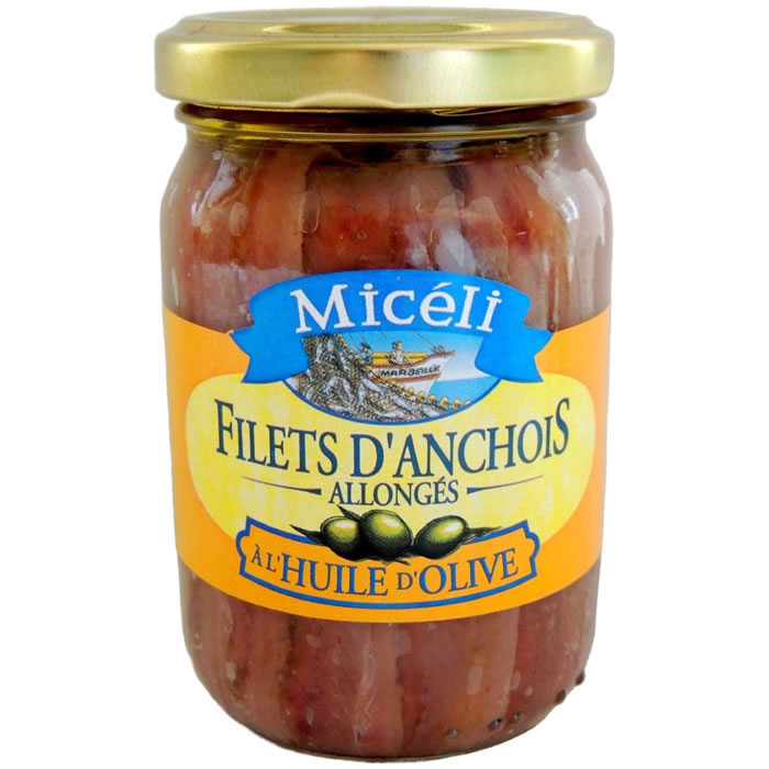 MICELI Filets d'anchois allongés à l'huile d'olive