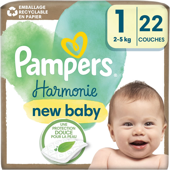 PAMPERS Harmonie Couches taille 1 (2-5 kg)
