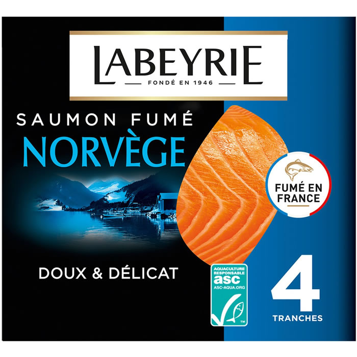 LABEYRIE Saumon fumé de Norvège label ASC