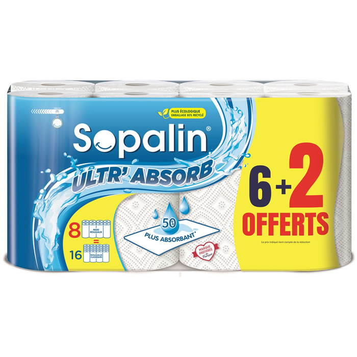 SOPALIN Ultr'Absorb Essuie-tout blanc