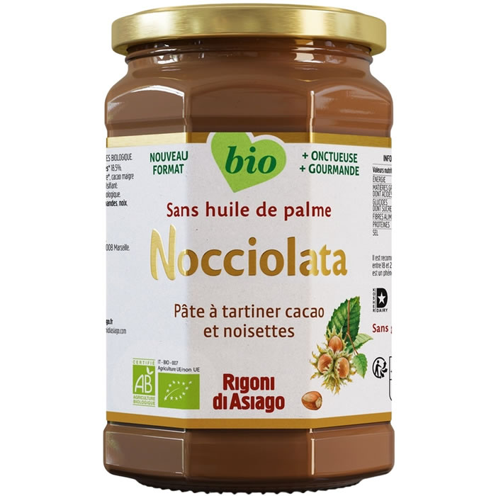 NOCCIOLATA Pâte à tartiner au cacao et noisettes bio