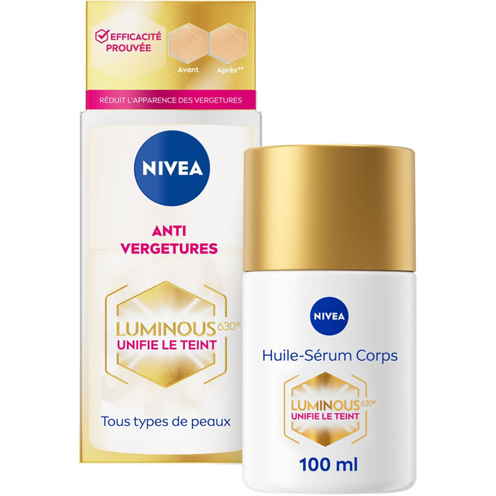 NIVEA Luminous 630 Huile sérum corps anti-vergeture