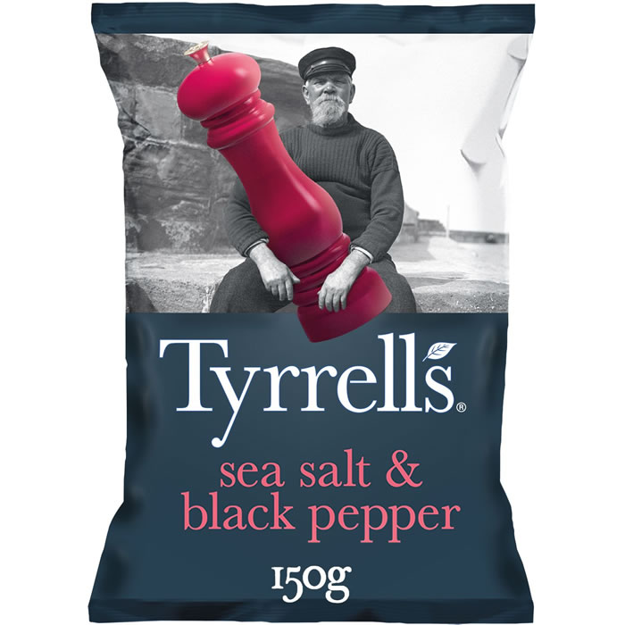 TYRRELLS Chips nature au sel marin et poivre noir