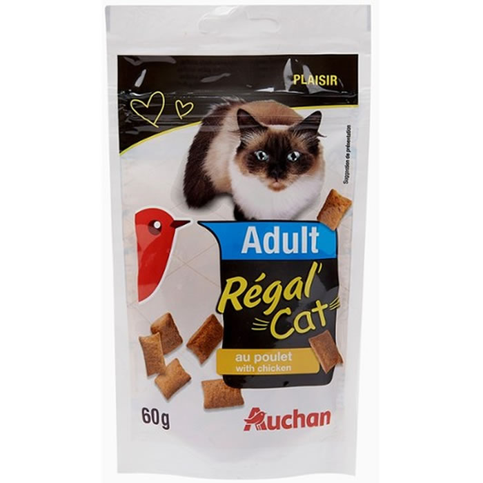 AUCHAN Régal' Cat Friandises au poulet pour chat adulte